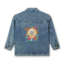 Load image into Gallery viewer, 'Let Your Light Shine' Denim Jacket