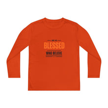 Load image into Gallery viewer, 'Blessed Who Believe' Youth Long Sleeve Tee