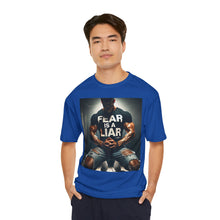 Load image into Gallery viewer, 'Fear Is a Liar' Motivational Gym Tee
